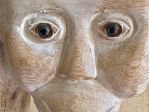 lot 21 image: Carved Wooden Monkey Figurine