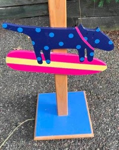 lot 159 image: Fun and Colorful Childs Room Floor Lamp