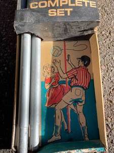 lot 164 image: Vintage Paddle and Pitch and Sports Craft Tether Ball Games in Original Boxes