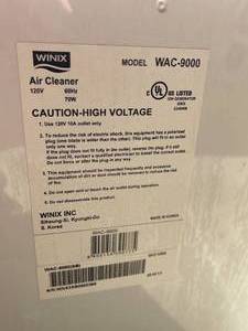 lot 177 image: Winix Air Cleaner Model WAC-9000