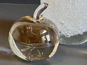 lot 25 image: Three Decorative Apple Figurines