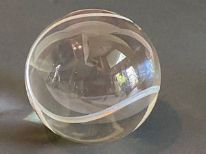 lot 10B image: Tiffany Tennis Ball Paperweight