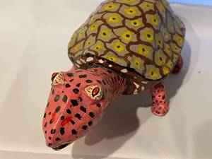 lot 212 image: Folk Art Paper Mache Turtle