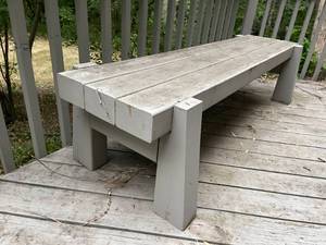 lot 237 image: Wooden Garden  Patio Bench