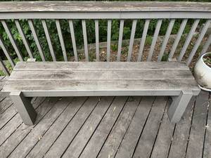 lot 238 image: Wooden Garden  Patio Bench