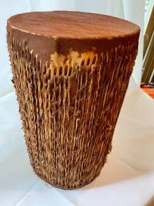 lot 348 image: Folk Art Vintage Weaved Drum
