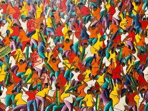 lot 276 image: Colorful Vintage Art by Fhustin