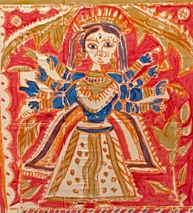 lot 290 image: Stretched Silk Batik Art by Robert Lenox