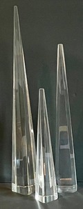 lot 337 image: Trio of Lucite Prism Towers