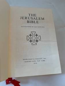 lot 371 image: 1970 Jerusalem Bible With Illustrations From Salvador Dali
