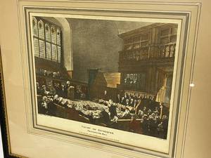 lot 390 image: Court Of Exchequer Westminster Framed Art Print