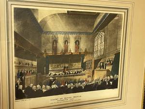 lot 395 image: Court Of Kings Westminster Framed Art Print