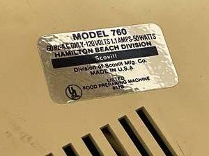 lot 443 image: Hamilton Beach Ice Cream Machine