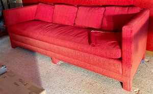 lot 428 image: Vintage Radiant Red Sofa