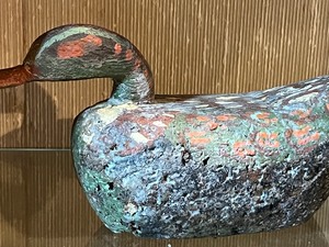 lot 345 image: Vintage Hand Painted Cork Duck Decoy