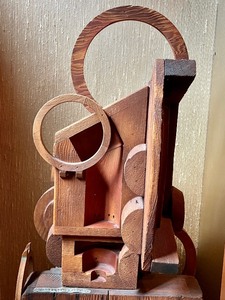 lot 347 image: Amazing Unique Wooden Hand Made Abstract Art Piece