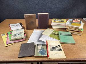 lot 2024 image: Large Lot of Vintage Books and Papers - Diseases of Horses & Cattle, Childrens Books and More