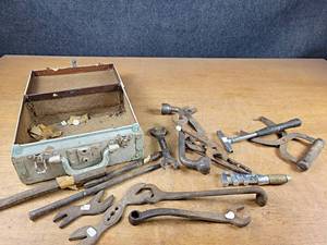 lot 2052 image: Lot of Antique Wrenches, Some FORD