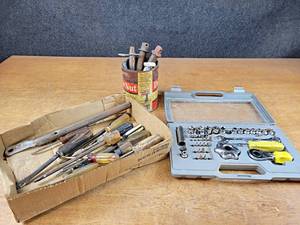 lot 2091 image: Lot of Sockets, Hand Tools and Hitch Pins