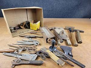 lot 2153 image: Lot of Antique Tools and More