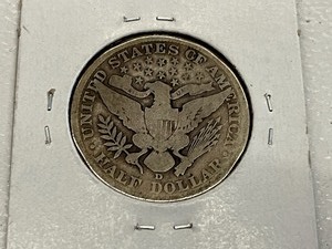 1911-D (VG) Barber Half Dollar -- Low Mintage (695,080)