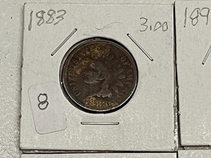 Lot Of (4) Indian Head Cents 1896  1883  1902  1898