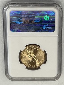Thomas Jefferson Brilliant UNC Golden Dollar NGC-Graded
