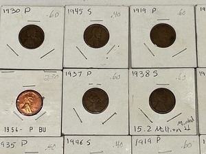 (24) Assorted Date Wheal Cents, Includes (1) Indian Head Cent