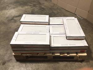 Pallet of 14 Boxes of Michelangelo Calacatta Rectified 12 in. x 24 in. Porcelain Floor and Wall Tile (13.3 sq. ft. case) by Florida Tile Home Collection Custoemer Returns See Terms on Auction