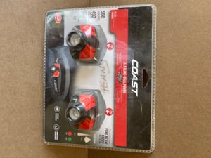 lot 58 image: Coast 500 Lumens Tri-Color Focusing LED Headlamp (2-Pack)