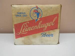 lot 9 image: VINTAGE RARE CARDBOARD Leinenkugel FAMOUS BEER 12 pack  returnable INDIAN PRINCESS LOGO - FANTASTIC PIECE - SEE PICTURES
