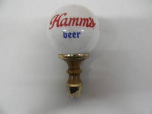 lot 10 image: VINTAGE HAMMS beer BALL TAP HANDLE - AWESOME PIECE - SEE PICTURES
