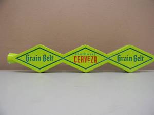 lot 15 image: NEW OLD STOCK - GRAIN BELT SOUTHWEST CERVEZA BEER TAP HANDLE - VERY NICE - GREAT PIECE - APPROX 12 - SEE PICTURES