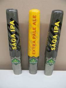 lot 22 image: SUMMIT BREWING CO. BEER TAP HANDLES - EXTRA PALE ALE & SAGA IPA - APPROX 12 - SEE PICTURES