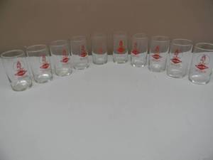 lot 28 image: (10) VINTAGE GRAIN BELT BEER GLASSES - PERFECT BREWING WATER MAKES THE PERFECT BEER - NICE - APPROX 4 - SEE PICTURES