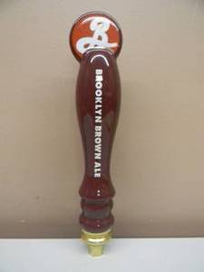 lot 32 image: BROOKLYN BROWN ALE BEER TAP HANDLE - NOS - VERY NICE - APPROX 11 12 - SEE PICTURES