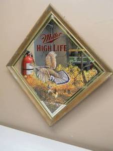 lot 66 image: VINTAGE MILLER HIGH LIFE FIRST FLUSH By Scott Zoellick - GREAT PIECE - APPROX 19 By 19 - SEE PICTURES