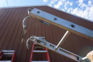 lot 22 image: 16 Aluminum Firemans Style Hook Ladder