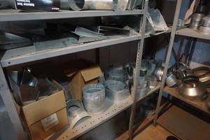 lot 45 image: Large Lot of Galvanized Duct Work Reducers