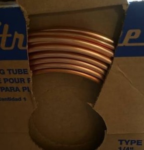 lot 81 image: Cerro Brand Roll 60 Roll of Type L 14 Copper Plumbing Tubing