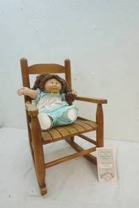 lot 88 image: childs wood rocker