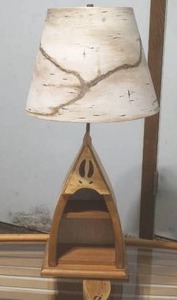lot 155 image: canoe lamp