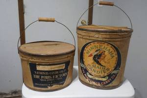 lot 168 image: vintage cardboard tubs