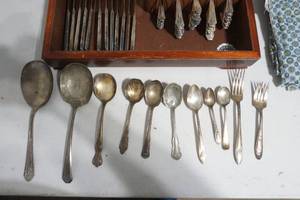 lot 234 image: vintage flatware