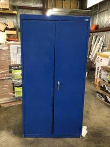 Classic Series Steel Freestanding Garage Cabinet in Blue (36 in. W x 72 in. H x 18 in. D) open box customer returns see pictures