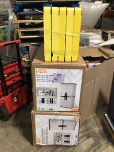 Pallet with assorted Cabinets and shelves various models and conditions customer return see pictures