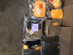 Lot of assorted Dewalt clothing various sizes