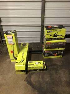 Lot of assorted  ryobi outdoor tools customer returns see pictures