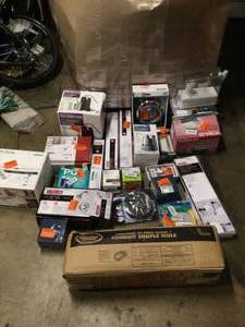 Lot of plumbing and bath faucets and accesories see pictures customer returns