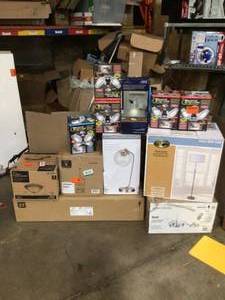 Lot of lighting various brands models and conditions